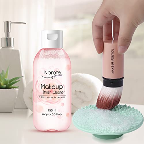 Makeup Brush Cleaner Set with Silicone Pad & Shampoo