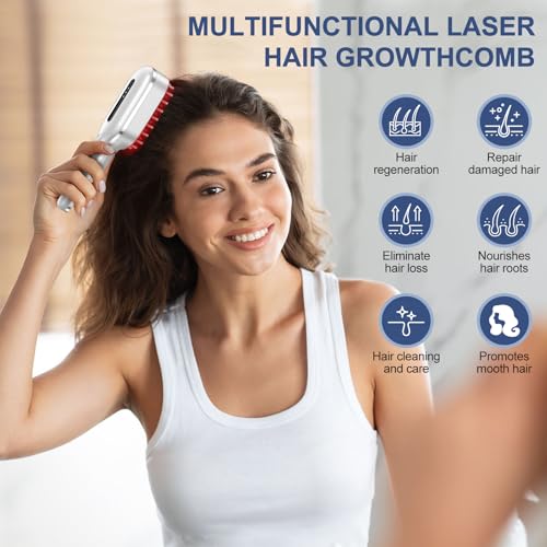 HAUBAT Laser Hair Growth Comb - FDA Cleared Red Light Therapy