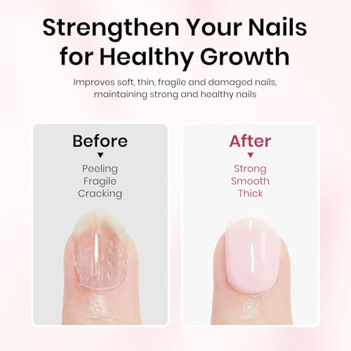 SUPWEE Quick Dry Milky Pink Nail Strengthener & Repair Polish
