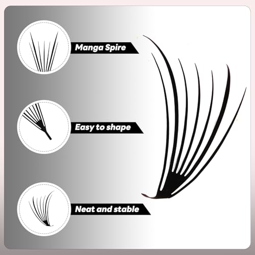 Anime Cusp Lashes Russian Volume Fan D Curl 0.07 8-15mm