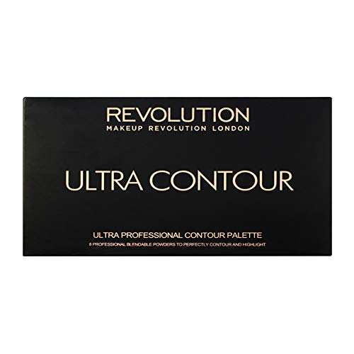 Makeup Revolution Ultra Contour Palette, Makeup Palette Includes Highlighters & Contour Shades, Adds Definition & Sculpts Features, Vegan, 13g