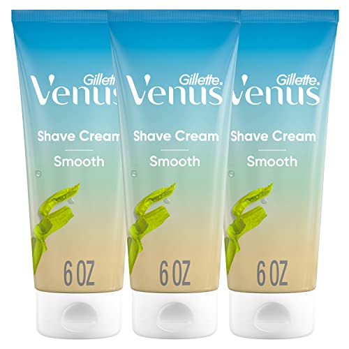 Gillette Venus Smooth Shaving Cream for Women - 4 Oz Pack of 3