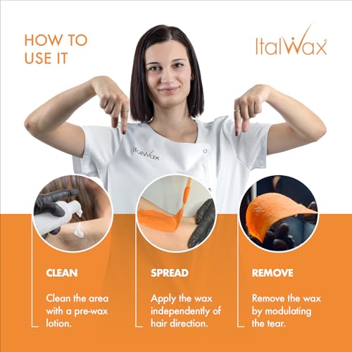 Italwax Top Line Coral Hard Wax Beads 1lb (450 g) ? Creamy Strong Grip Wax for Bikini & Coarse Hair, Suitable for Sensitive Skin, Professional Use ? Made in Italy