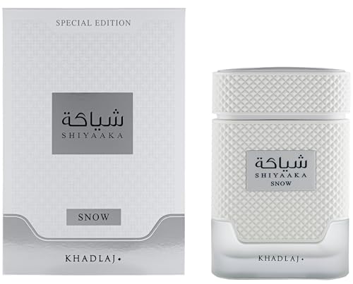 Khadlaj Perfumes Shiyaaka Snow Eau de Parfum for Men 3.4oz Citrusy Woody Spicy Fragrance