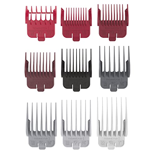 Remington¢ç Easy Fade Haircut Kit, Hair Clippers for Men, Tapered and Standard Fixed Combs, Travel Case Included, Black