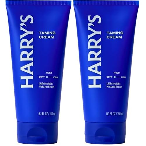 Harry's Taming Hair Cream for Men with Soft Hold and Natural Finish - 5.1 fl oz - PACKAGING MAY VARY (Pack of 2)