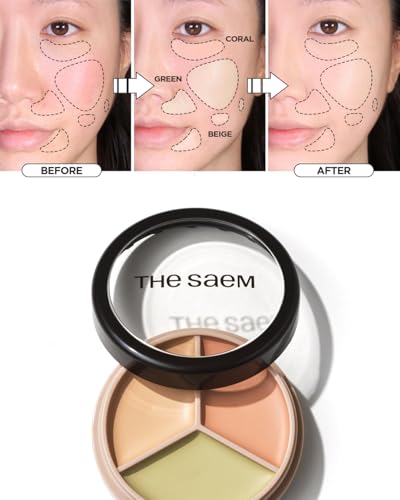 THESAEM Cover Perfection Triple Pot Concealer - 01 Correct Beige