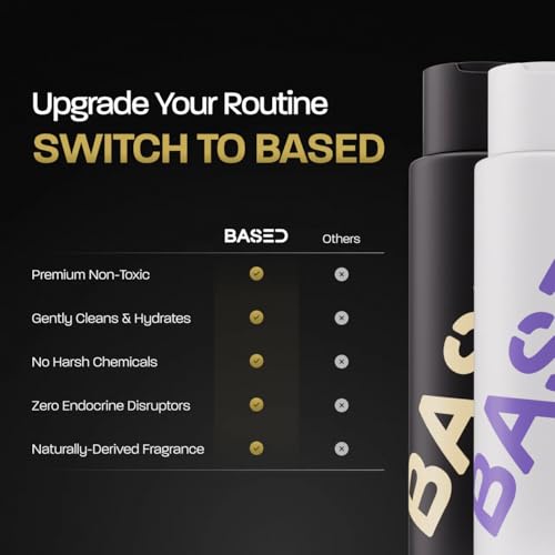 BASED Shampoo & Conditioner Bundle for Men, 12 fl oz