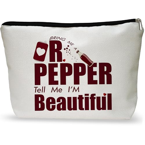 Funny Pepper Makeup Bag - Canvas Zipper Cosmetic Organizer