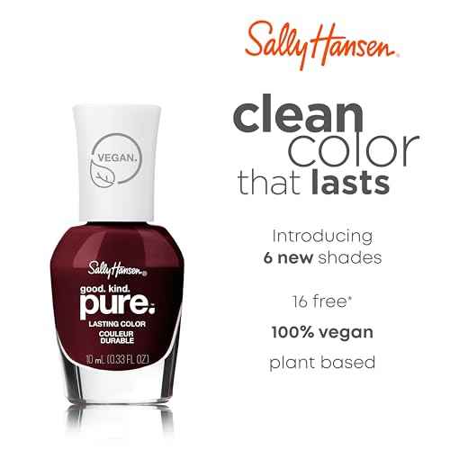 Sally Hansen Good. Kind. Pure. Nail Polish | Plant-Based, Vegan, 16-Free Formula | Opaque, Shiny | 327 You're My Soil-Mate | Dark Brown Nail Color