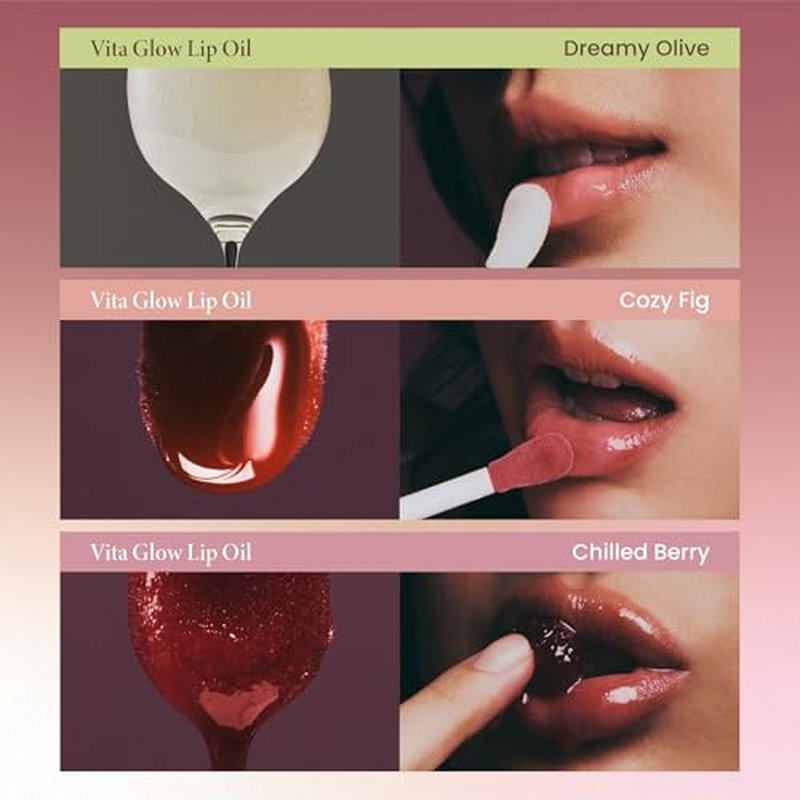 AXIS-Y Vita Glow Lip Oil - Nourishing Tinted Gloss with Vitamin E