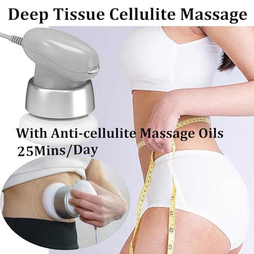 Body Sculpting Machine, Corded Anti Cellulite Massage Tool, Deep Tissue Lymphatic Drainage Handheld Full Body Massage Relaxing SPA Cellulite Oil Apply/ Remover Belly Butt Limbs Tightening Shaping