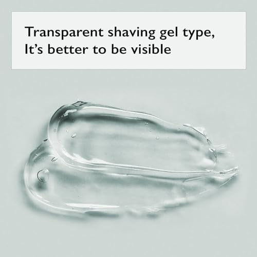 Cica Shaving Gel, Transparent, non-foaming soothing gel, enriched with Centella Asiatica, Aloe Vera and Panthenol for Skin Protection for all sensitive type skin 8.45 oz