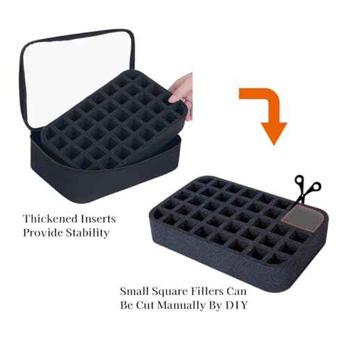 Small Clear Nail Polish Organizer Holds 40 bottles(15ml-0.5fl.oz) Nail Polish Case Multifunctional Nail Polish Bag organizer, Cosmetic Travel Makeup Bags for Women Black