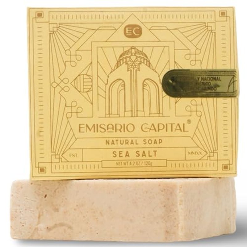 Natural Soap Bar for Men | Sea Salt Formula | Luxurious Cleansing | Exfoliating, Moisturizing, and Gentle for All Skin Types | Ecofriendly & Cruelty-Free | No Harmful Chemicals