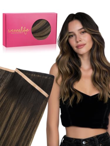Tape in Hair Extensions 14'' Remy Human Hair Balayage