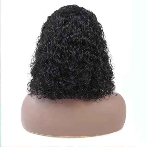 Short Bob Wigs 13x4 Deep Curly Lace Front Wigs Human Hair For Black Women 250 density Glueless HD Lace Front Wigs Human Hair Pre Plucked with Baby Hair Natural Hairline 10 Inch¡¦