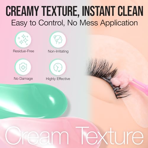 LASHVIEW Eyelash Extension Remover Cream Kit with Eye Patches