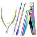 MelodySusie 4-in-1 Acrylic Nail Clipper Set with Cuticle Trimmer