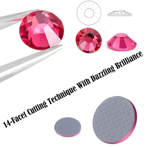 Kzkcy SS20 Hotfix Flatback Rhinestones 1440PCS Mixed Colors for Nail Art