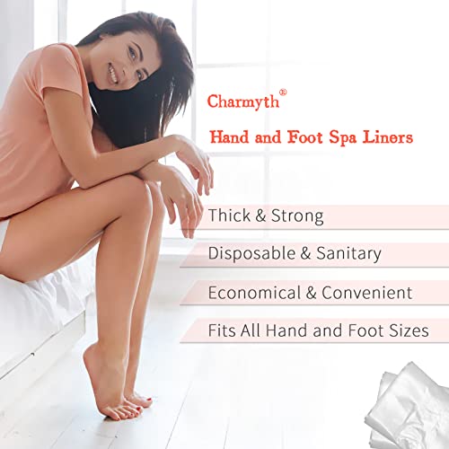 Charmyth Disposable Paraffin Wax Liners for Hands & Feet - 100 Count
