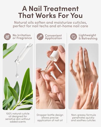 ella+mila Cuticle Oil with Tsubaki & Argan - Fragrance Free, 2.3 fl oz