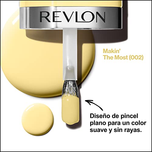 REVLON Ultra HD Snap Nail Polish, Glossy Nail Color, 100% Vegan Formula, No Base and Top Coat Needed, 002 Makin' The Most, 0.27 Fl Oz