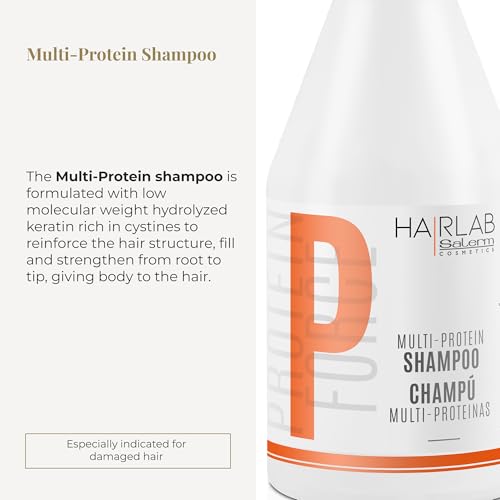 SALERM - Fortifying Shampoo - Multi-Protein Hair Lab Shampoo - 300 ml - Helps Nourish and Strengthen Hair - Adds Volume - Paraben-Free