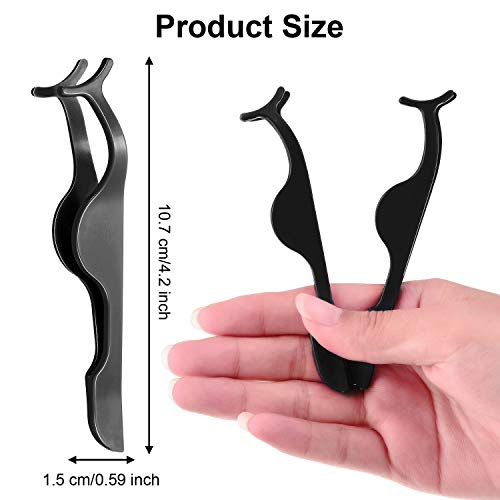 Mudder 48-Piece Eyelash Extension Tweezers Applicator Tool