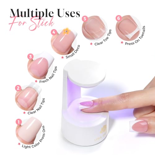 UNA GELLA Solid Nail Glue Gel 15ml UV/LED Lamp Curing