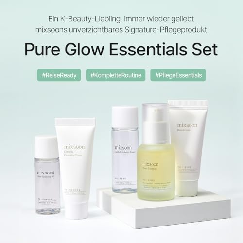 mixsoon Pure Glow 5-Step Skincare Kit | Korean Glass Skin Travel Set
