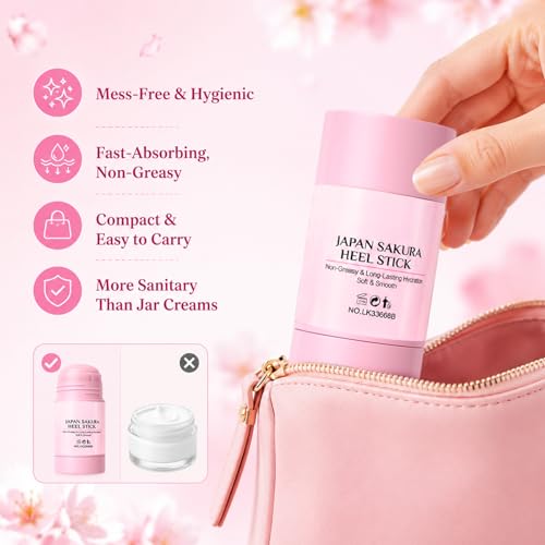 Sakura Foot Heel Moisturizing Stick with Shea Butter & Aloe Vera