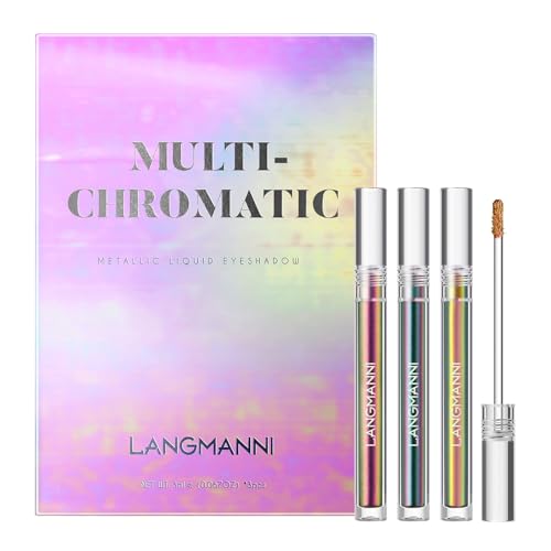 3-Color Multichrome Liquid Eyeshadow Set, 12H Waterproof