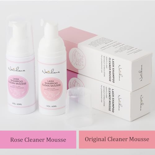 Lash Shampoo Kit 60ml Gentle Cleanser for Extensions & Natural Lashes