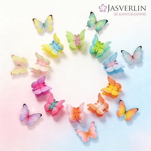 Mini Butterfly Hair Clips 50 Pcs - Cute Y2K Hair Accessories for Girls