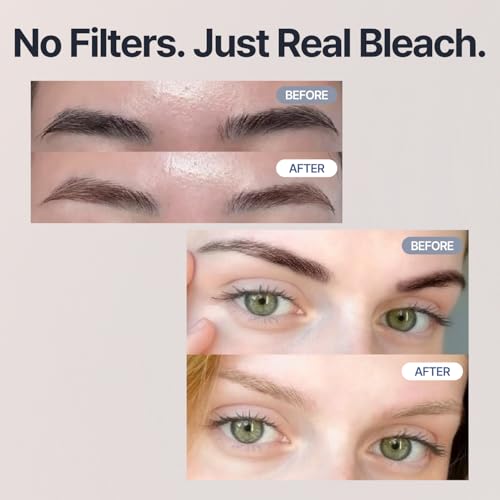 COSNORI Easy Brow Tone Changer ? Gentle Lightening Formula for Soft, Natural Look ? Brow Bleach Kit, Easy At-Home Application, Quick Results in 2?3 Minutes, 5 Applications