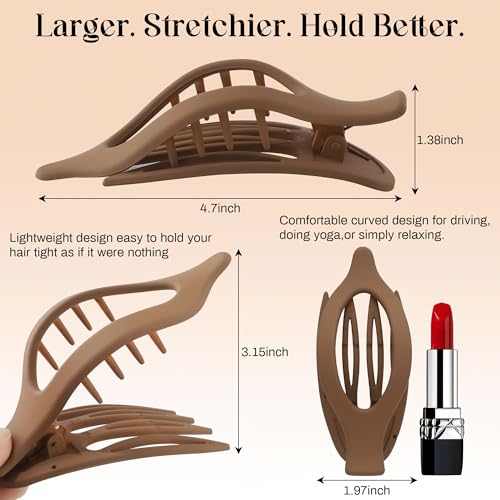French Concord Hair Clips 6Pc Set - Strong Hold Side Slide Clips