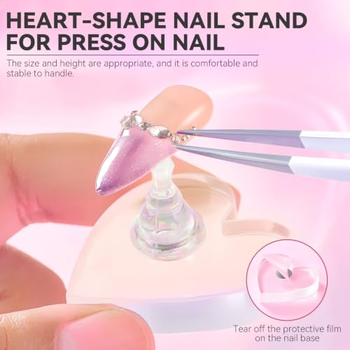 Magnetic Nail Art Display Stand for Press-On Nails - Acrylic Nail Holder