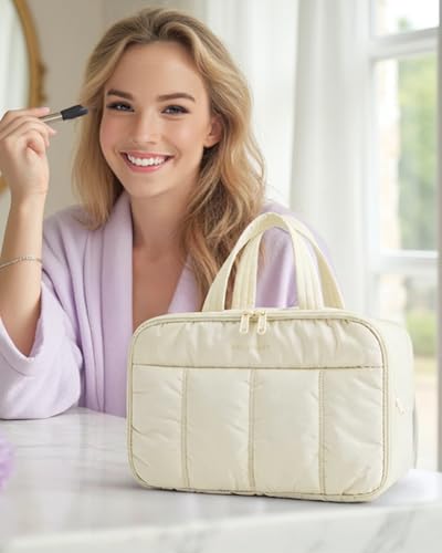 BAGSMART Large Travel Toiletry Bag for Women - Waterproof & Organized