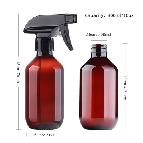Teyssor 10 oz BPA-Free Spray Bottle with Adjustable Nozzle
