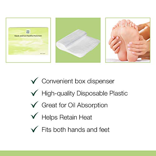 Clean + Easy Paraffin Wax Bags & Liners for Hands and Feet, 100 Pack