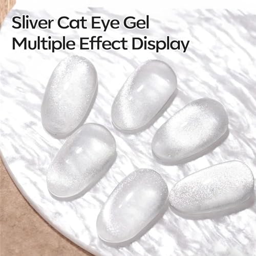 Modelones Cat Eye Magnet 5-in-1 Nail Magnet Kit for Cat Eye Gel Polish – 9 Pattern Plates