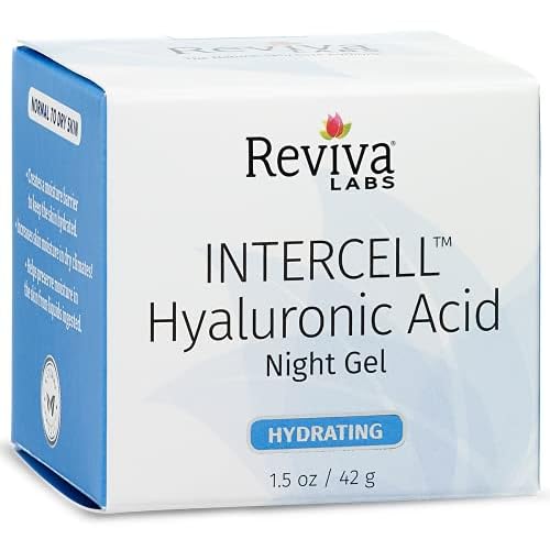 Reviva Labs Intercell Night Gel with Hyaluronic Acid, 1.25 Ounce