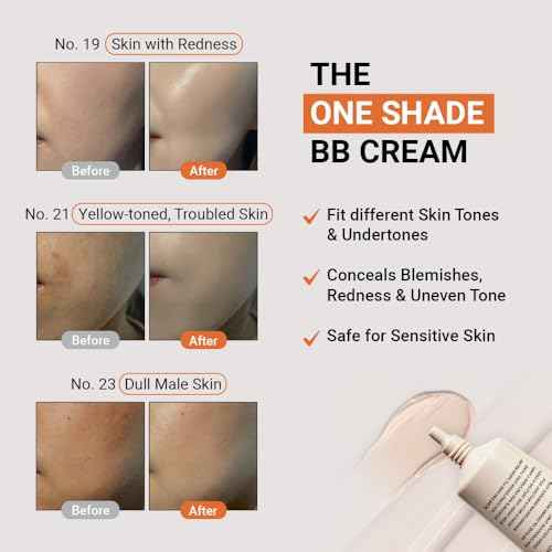 DAERA Kang Shining Korean BB Tinted Moisturizer Cream (1 Color,Neutral), Self Adjusting BB Cream,1.35 fl oz, Glowing Skin Natural Makeup, Buildable Coverage, Lightweight