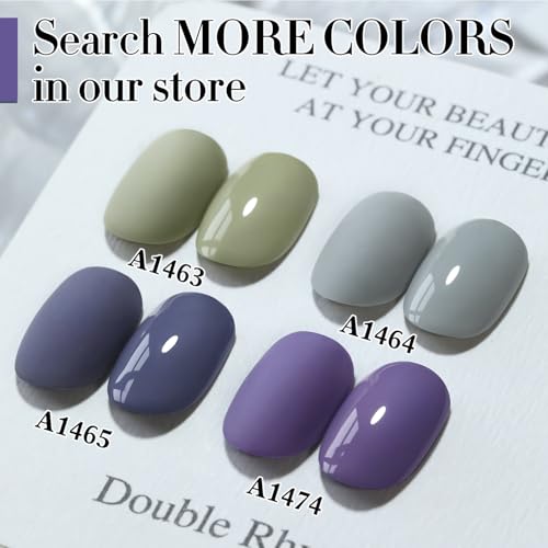 Double Rhythm 15ML Gel Polish Deep Purple Blue Teal - Same Color, Soak Off, Salon & DIY