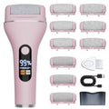 AdamPark Electric Callus Remover - Rechargeable Foot File with 9 Roller Heads