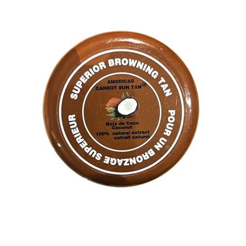 Coconut - Fast tan accelerator with Coconut, Carrot & Henna - Deep Browning Cream, Moisturizing Tanning lotion for Beach or Sun Bed