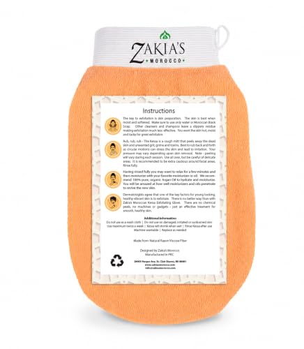Kessa Exfoliating Glove - Microdermabrasion Mitt for Dead Skin Removal