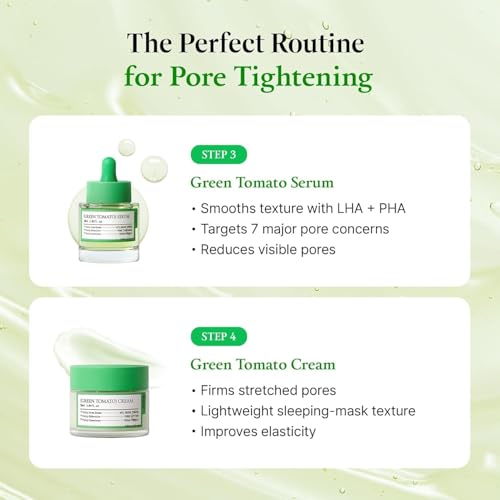 Green Tomato Pore Care Set - 4-Step Korean Skincare Kit
