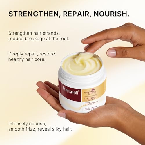 Karseell Collagen Hair Treatment Mask - Deep Repair for All Hair Types, 500ml